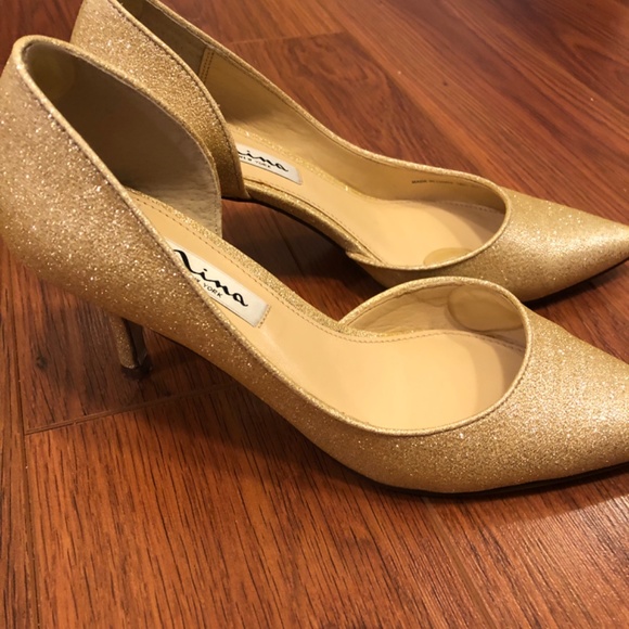 Gold Nina shoes - Picture 2 of 4